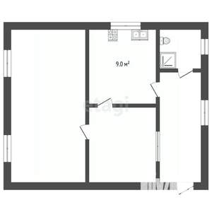 2-к квартира, вторичка, 43м2, 2/2 этаж