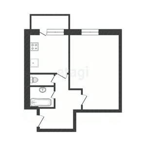 1-к квартира, вторичка, 38м2, 7/10 этаж