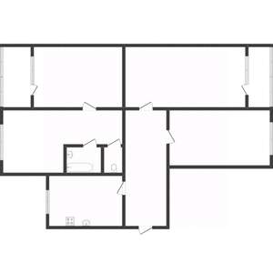 4-к квартира, вторичка, 76м2, 1/9 этаж