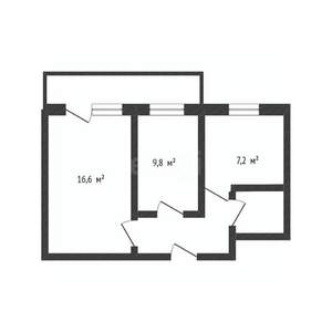 2-к квартира, вторичка, 44м2, 4/9 этаж