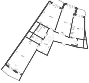 3-к квартира, вторичка, 120м2, 3/12 этаж