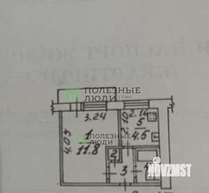 1-к квартира, вторичка, 21м2, 5/5 этаж