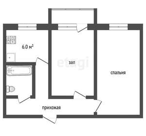 2-к квартира, вторичка, 42м2, 5/5 этаж