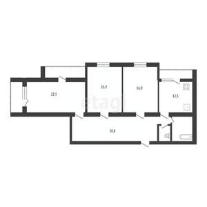 3-к квартира, вторичка, 100м2, 6/10 этаж