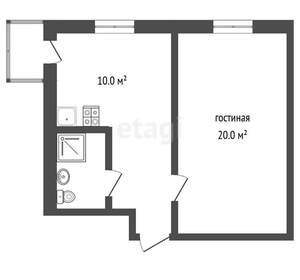 1-к квартира, вторичка, 37м2, 13/15 этаж