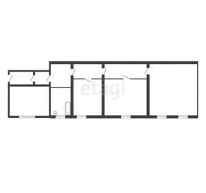 3-к квартира, вторичка, 63м2, 1/1 этаж