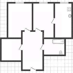 3-к квартира, вторичка, 61м2, 3/5 этаж
