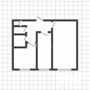2-к квартира, вторичка, 44м2, 1/5 этаж