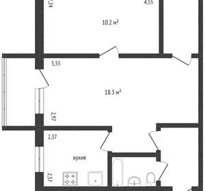 2-к квартира, вторичка, 42м2, 1/5 этаж