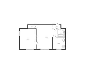 2-к квартира, вторичка, 48м2, 2/2 этаж