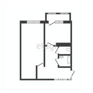 1-к квартира, вторичка, 39м2, 13/14 этаж