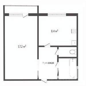 1-к квартира, вторичка, 34м2, 1/10 этаж