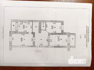 3-к квартира, вторичка, 92м2, 4/14 этаж