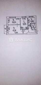 3-к квартира, вторичка, 51м2, 4/5 этаж