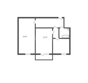 2-к квартира, вторичка, 42м2, 3/5 этаж