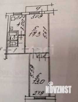 2-к квартира, вторичка, 45м2, 5/5 этаж
