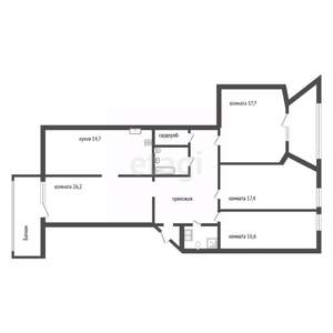 4-к квартира, вторичка, 147м2, 8/9 этаж