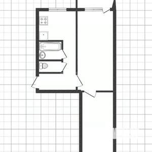 2-к квартира, вторичка, 44м2, 4/5 этаж