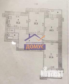 3-к квартира, вторичка, 115м2, 2/14 этаж