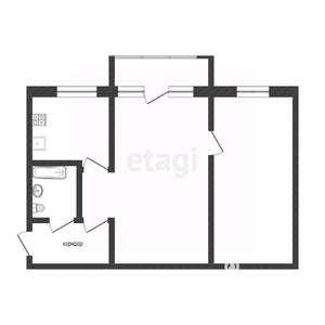 2-к квартира, вторичка, 45м2, 4/5 этаж