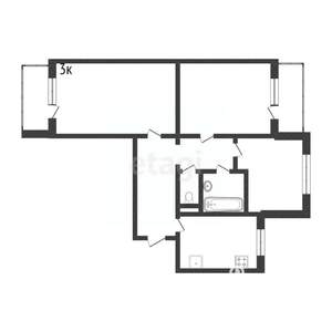 3-к квартира, вторичка, 70м2, 10/12 этаж