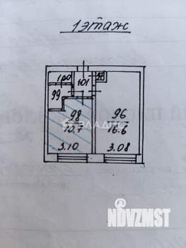 1-к квартира, вторичка, 33м2, 1/5 этаж