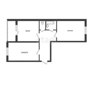 2-к квартира, вторичка, 47м2, 4/5 этаж