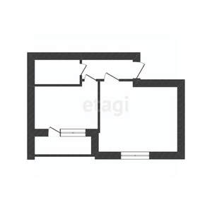 1-к квартира, вторичка, 31м2, 3/3 этаж