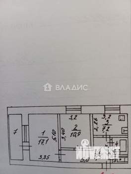 2-к квартира, вторичка, 48м2, 3/4 этаж