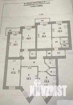 5-к квартира, вторичка, 154м2, 7/17 этаж