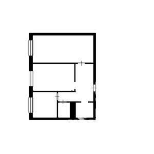 2-к квартира, вторичка, 53м2, 1/9 этаж