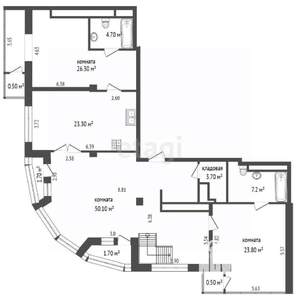 6-к квартира, вторичка, 255м2, 16/17 этаж