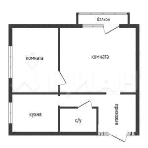 2-к квартира, вторичка, 42м2, 2/5 этаж