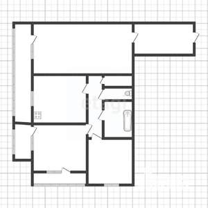 3-к квартира, вторичка, 71м2, 14/14 этаж