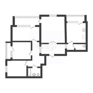 4-к квартира, вторичка, 78м2, 12/14 этаж