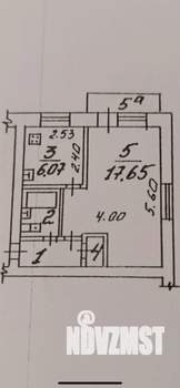 1-к квартира, вторичка, 31м2, 4/5 этаж