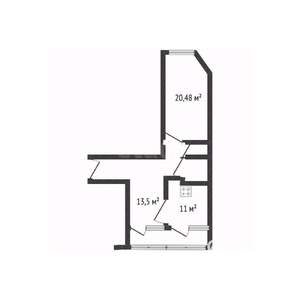 2-к квартира, вторичка, 60м2, 9/14 этаж