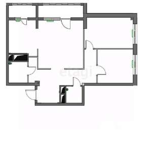 3-к квартира, вторичка, 77м2, 10/18 этаж