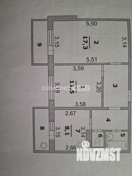 2-к квартира, вторичка, 51м2, 2/10 этаж
