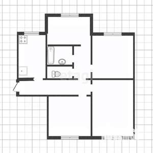 4-к квартира, вторичка, 76м2, 1/9 этаж