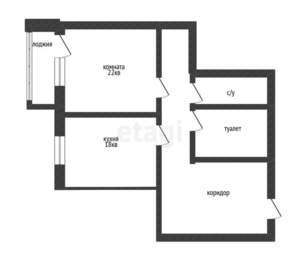 1-к квартира, вторичка, 50м2, 15/15 этаж