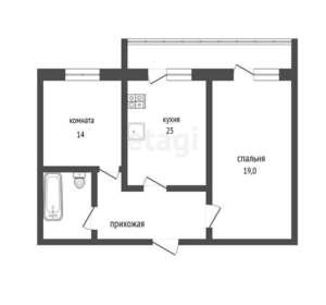 2-к квартира, вторичка, 70м2, 8/15 этаж