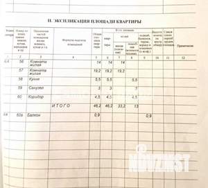 2-к квартира, вторичка, 46м2, 4/5 этаж