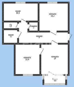 3-к квартира, вторичка, 80м2, 3/5 этаж