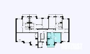 1-к квартира, строящийся дом, 40м2, 1/9 этаж