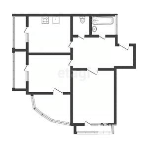 2-к квартира, вторичка, 60м2, 11/13 этаж