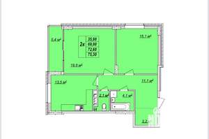 Студия квартира, вторичка, 37м2, 8/17 этаж