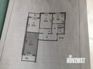 3-к квартира, вторичка, 78м2, 10/10 этаж