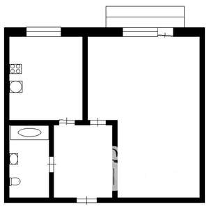1-к квартира, вторичка, 35м2, 4/5 этаж