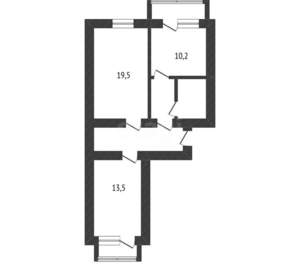 2-к квартира, вторичка, 65м2, 7/10 этаж
